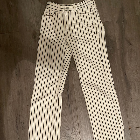 SOLD Pull&bear striped straight leg trousers / jeans - Picture 9 of 9